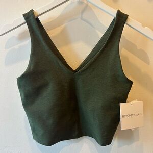 Beyond Yoga Forest Green Active Top
